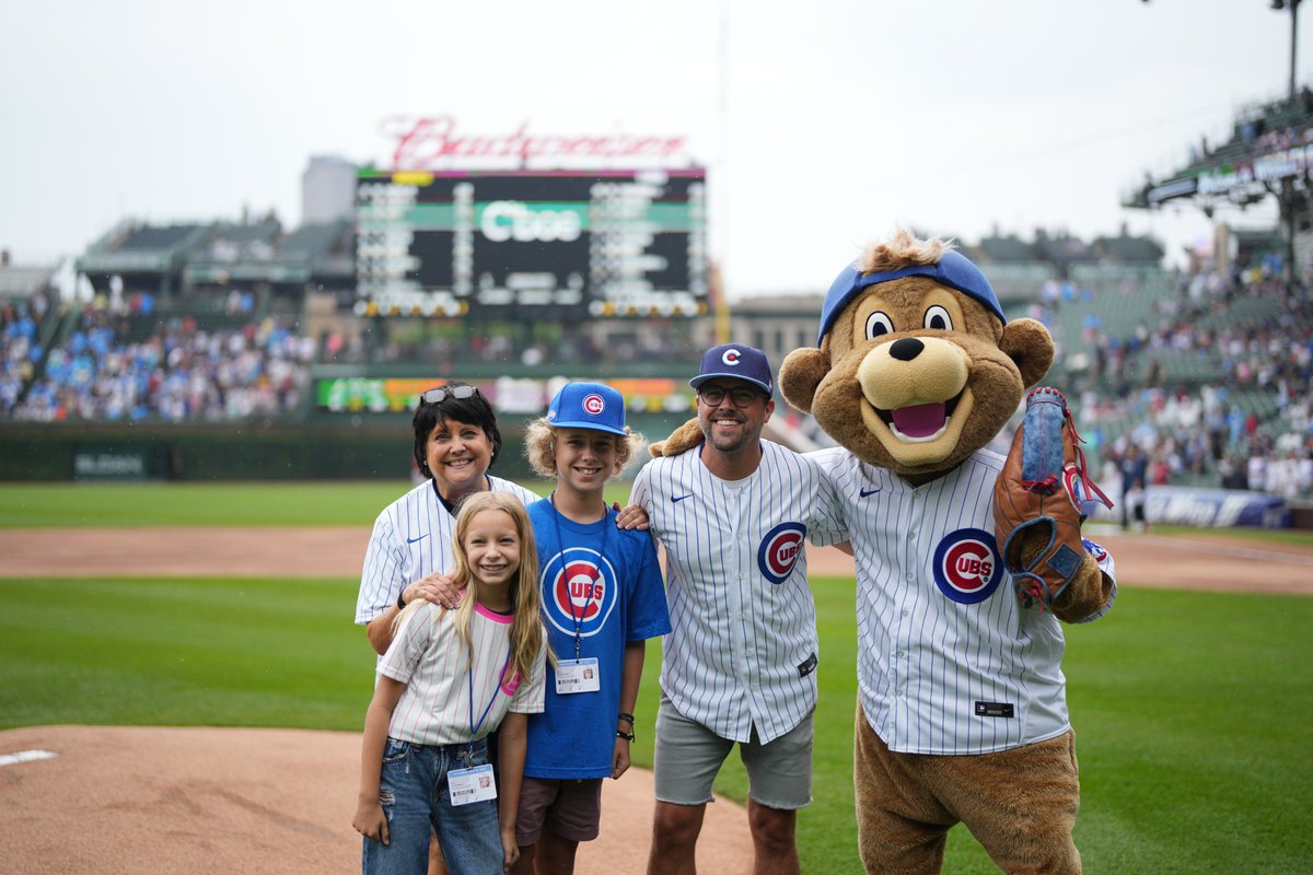 A warm welcome back to Wrigley Field for Noah Schuffman, grandson of legendary broadcaster Jack Brickhouse!