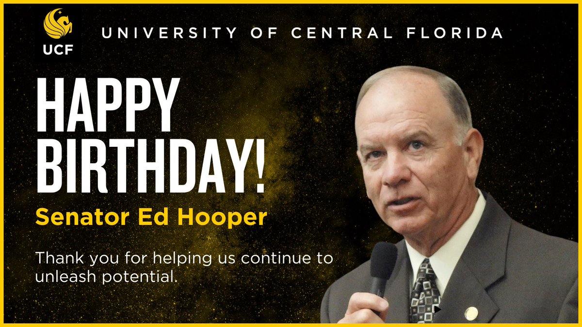 Happy Birthday Senator Ed Hooper!