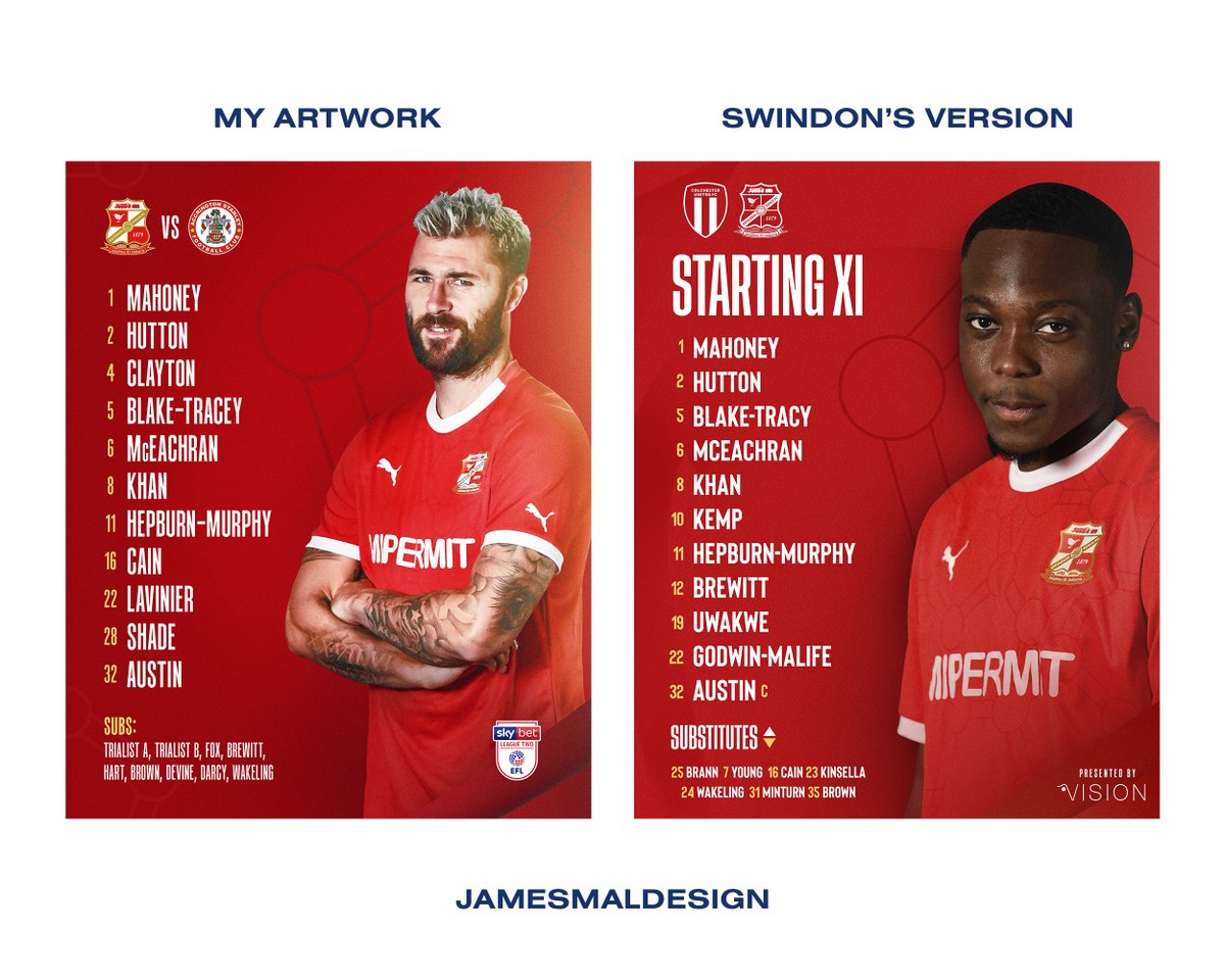 Pretty disappointing that football clubs are still taking advantage of designers, me in this case. I was approached by @Official_STFC and offered a chance to create a set of social assets ahead of the new season. I was asked to create a sample design, which the team loved and I…