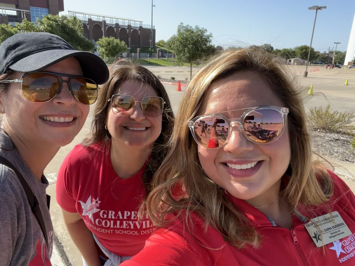 Our team is always ready to serve! We enjoyed meeting students and their families at our <a href="/GCISD/">Grapevine-Colleyville ISD</a> back to school event! #WeareGCISD #GCISDBilEsl