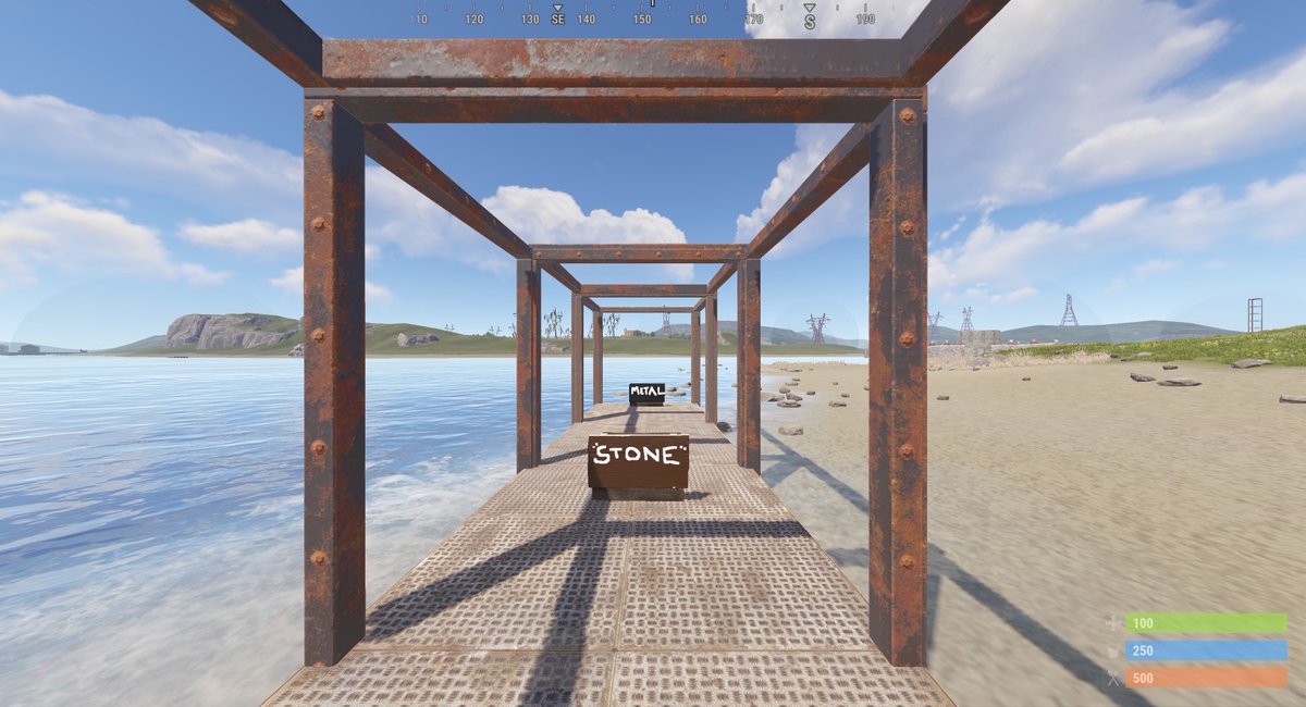 OliverMillin's tweet photo. @playrust @FcpnchStds @gerrmanman @Shadow_frax @Alistair_McF LOVE the new Brick Skin ("Stone" tier) but I really feel these 2 blocks need adjusting... Not indestinguishable enough from higher tier. Should be a precast grey colour or brick with a flat bar/angle reinforcement. https://t.co/ZEat4XAymh