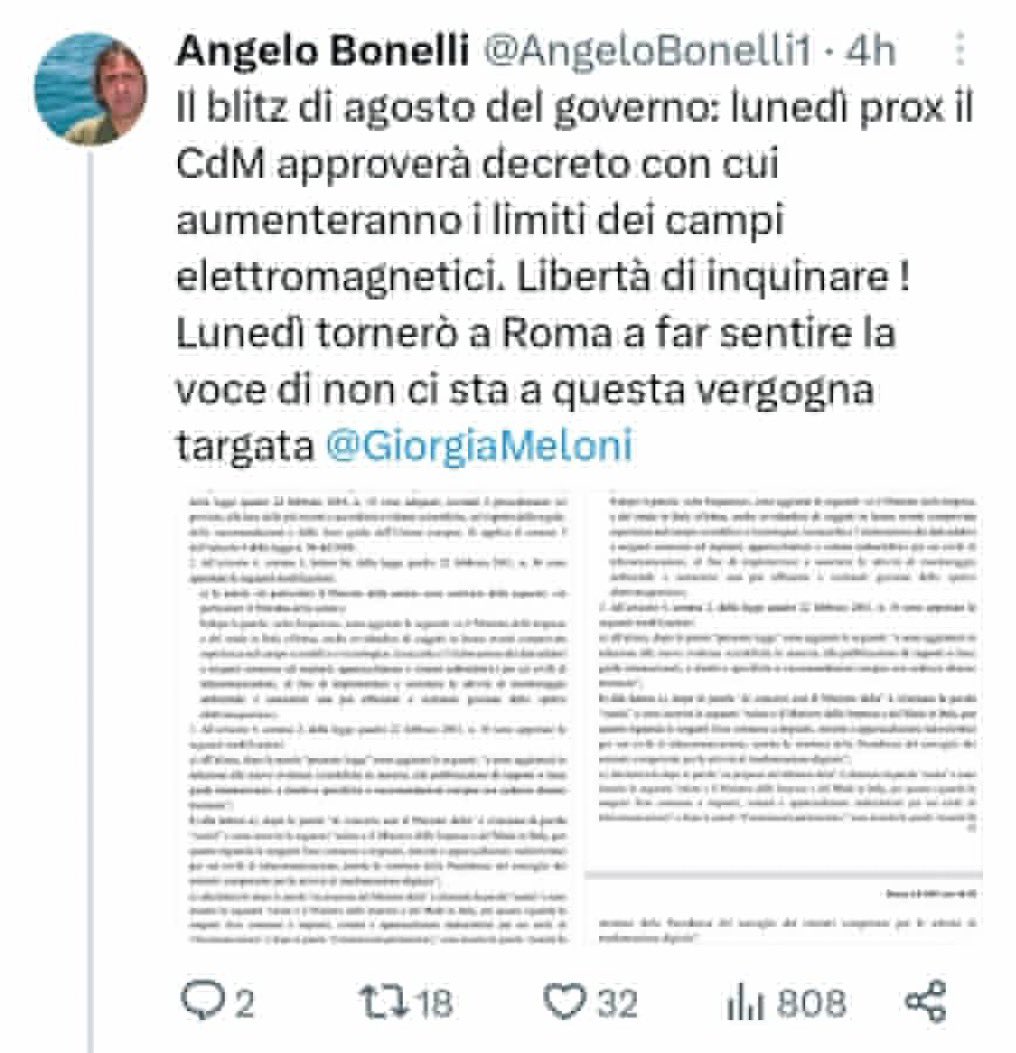 AvvocatoAtomico's tweet photo. I campi usati nelle telecomunicazioni, inclusi quelli 5G, hanno frequenze, e quindi energie, inferiori a quelle della luce visibile. Non hanno potere ionizzante. È un fatto scientifico. Come è un fatto che Verdi e Legambiente sono SEMPRE dalla parte opposta rispetto alla scienza. https://t.co/WvZC7fh2G4