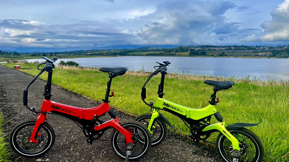 Enjoying our brilliant new MiRider One GB3 bikes from @MiRiDERuk and getting out on the new 5km Leisure Route at Lochshore Park courtesy of @North_Ayrshire Council. Thanks to @DJAUDITS for the recommendation. 👌👍🚲 #uav360 #cycling #getactive
