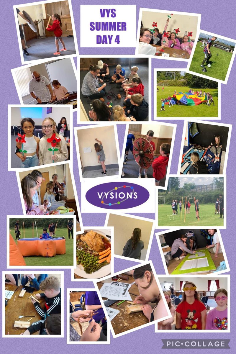 SueMerriman's tweet photo. Day 4 complete with lots of activities! Breakfast, Lunch and tea! With thanks to @StaffordshireCC #HAF23 & all our funders & volunteers who help us charge just ยฃ7 a day to make School Holidays affordable for working parents.
#VysionsYouthServices #VYS #SCVYS #holidays #youth https://t.co/Lta3HdkJVj