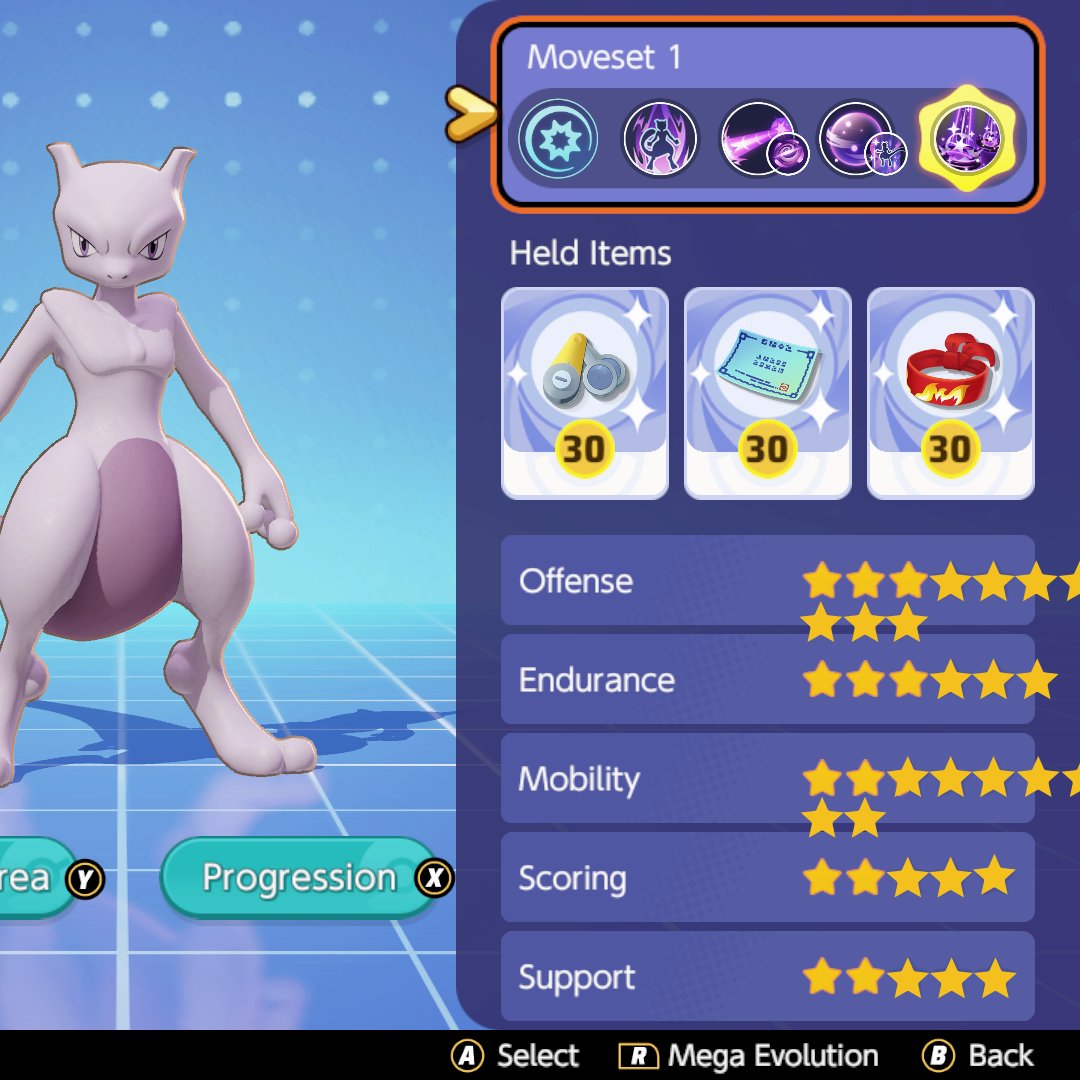 Mewtwo X - Pokémon Unite