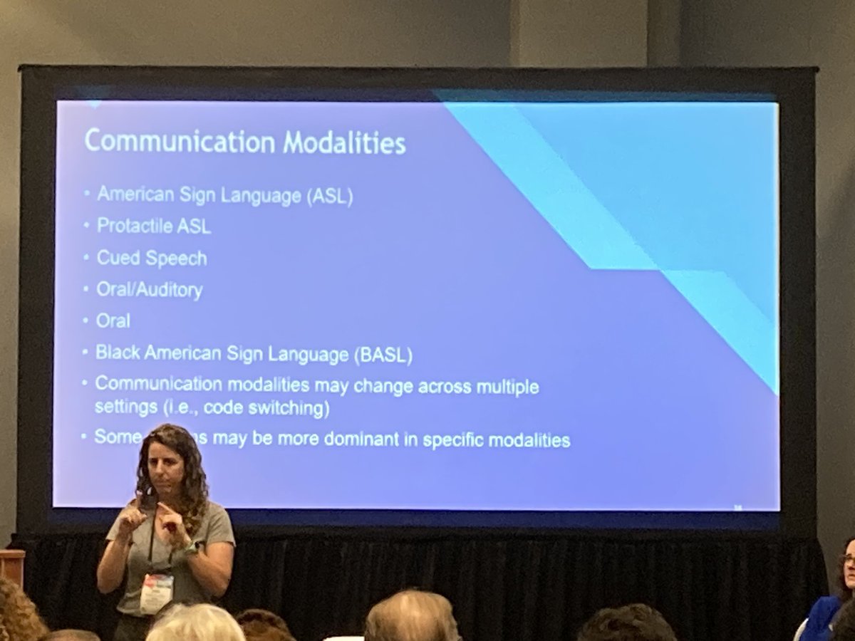 DocBlock_neuro's tweet image. Dr. Danielle Previ (@dani_previ) is a #neuropsychology rockstar 🌟 and always gives amazing, informative talks! Today she shares important knowledge points &amp;amp; considerations for working with patients who are deaf or hard of hearing. /3