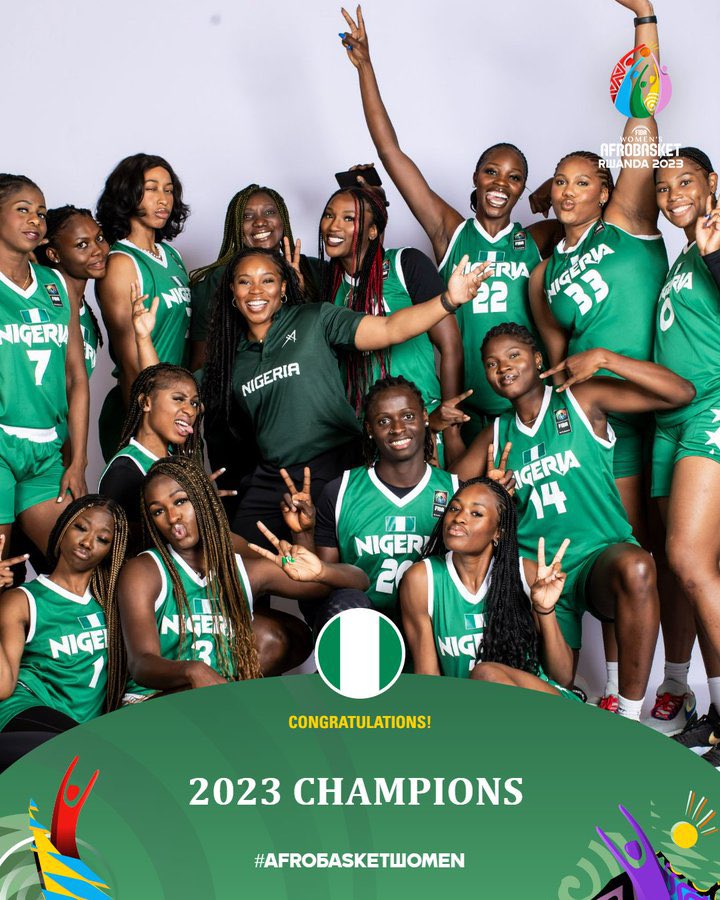 We are your FIBA #AfroBasketWomen 2023 champions for the fourth consecutive time. 

🏀🏀🏀🏀