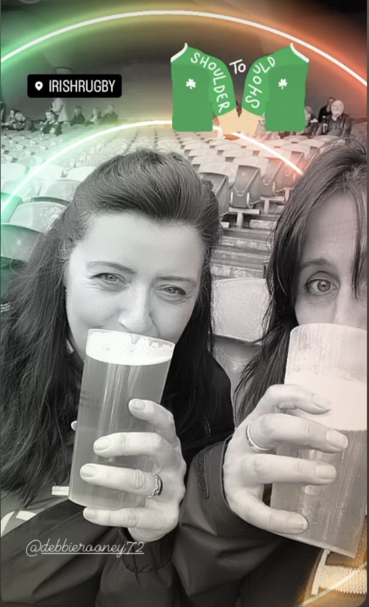 DebbieRooney3's tweet photo. #shouldertoshoulder #irishrugby https://t.co/pF1aSc42v3