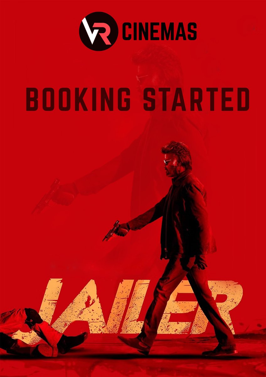 #Thalaivar <a href="/rajinikanth/">Rajinikanth</a> #Jailer Booking Started <a href="/cinemas_vr/">VR Cinemas</a> 
Grab ur Tickets 🔥🔥🔥🔥