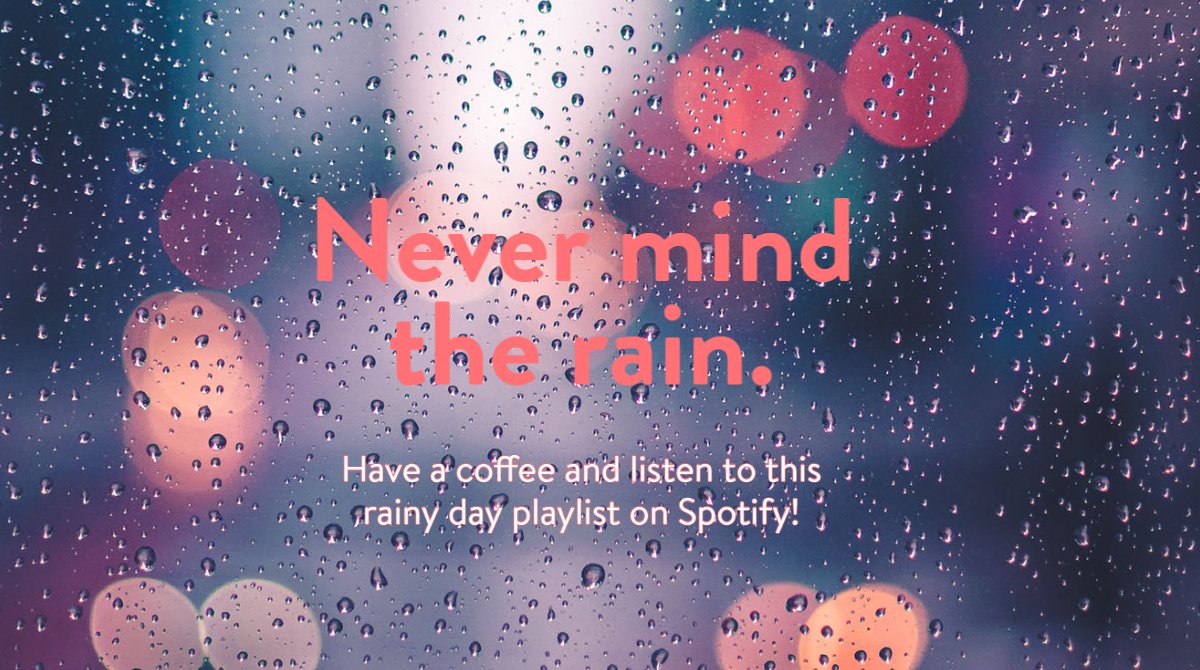 HelloDreambeans's tweet image. Have a coffee and tune into this rainy day #Spotify #playlist.     #CoffeeTime 
open.spotify.com/playlist/3Plqr…