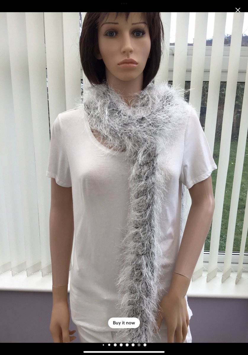 Kelebekstyles1's tweet image. This wrap is simply stunning, with its long eyelash yarn in silver &amp;amp; black. A very glamorous, soft stylish accessory, with real panache etsy.com/uk/listing/904… #silverwrap #glamorous #stylish #softtowear #somethingspecial #handmadeintheuk #shopindie #smallbusiness #ladieswrap