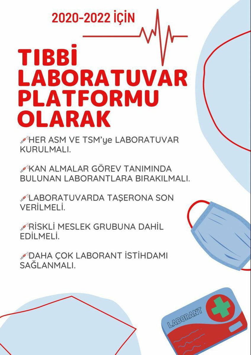 <a href="/aylinyaman_/">Dr. Aylin Yaman</a> Tıbbi laboratuvar teknikerlerinin hastanede görev paylaşımında önemli ve hayati bir yeri vardır. Atama sayılarımızın bu öneme yakışır düzeyde arttırılmasını istiyoruz.1
<a href="/drfahrettinkoca/">Dr. Fahrettin Koca</a>
#TıbbiLaborantaAdilAlım

Like➡️youtu.be/wXERN8WfO-c