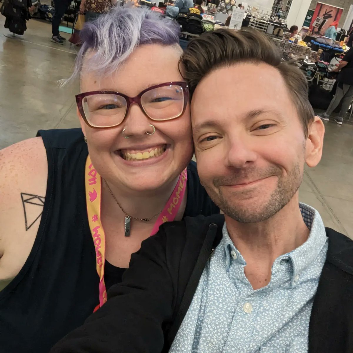 nickelkeep's tweet image. Look at this sweet, incredible guy! #MomentoCon @TheOnlyDJQualls