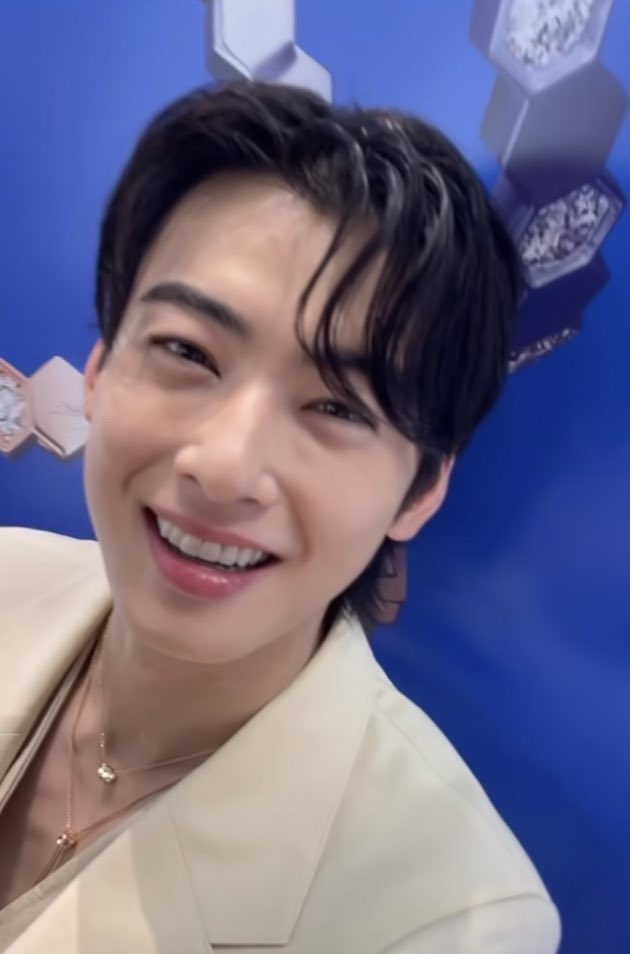 rosy_chastar's tweet photo. My beautiful baby 🥹💖
This smile of him literally reminded me that smile of Dongminie. 😭
How adorable he is! 🫠

#차은우 #CHAEUNWOO https://t.co/LTxPfmEwvW