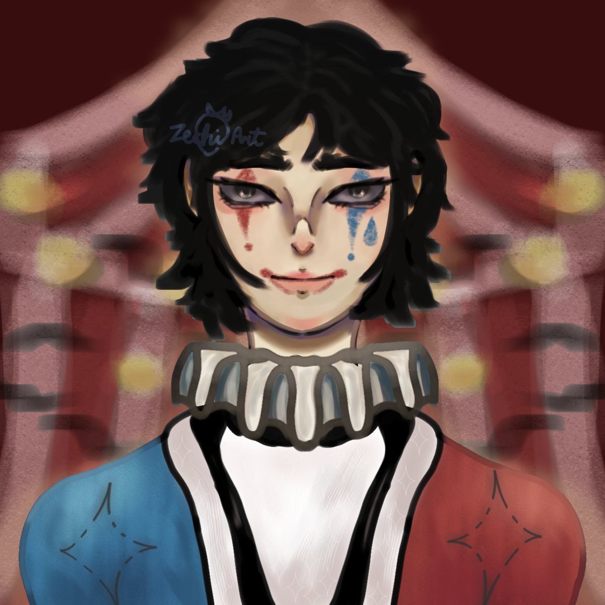 zechiart's tweet photo. 🎪 TW: fear of clowns // clown guy

#artist #smallartist #clownart #drawing #digitalart #ibisPaintX #digitaldrawing #artwork #findingartstyle #ArtistOnTwitter #artistsontwitter https://t.co/Niwmx1jPp5