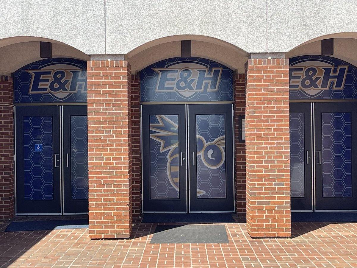 Welcome to campus, Wasps! Through these doors, excellence is made. Thank you to TI Designs for the facelift today!