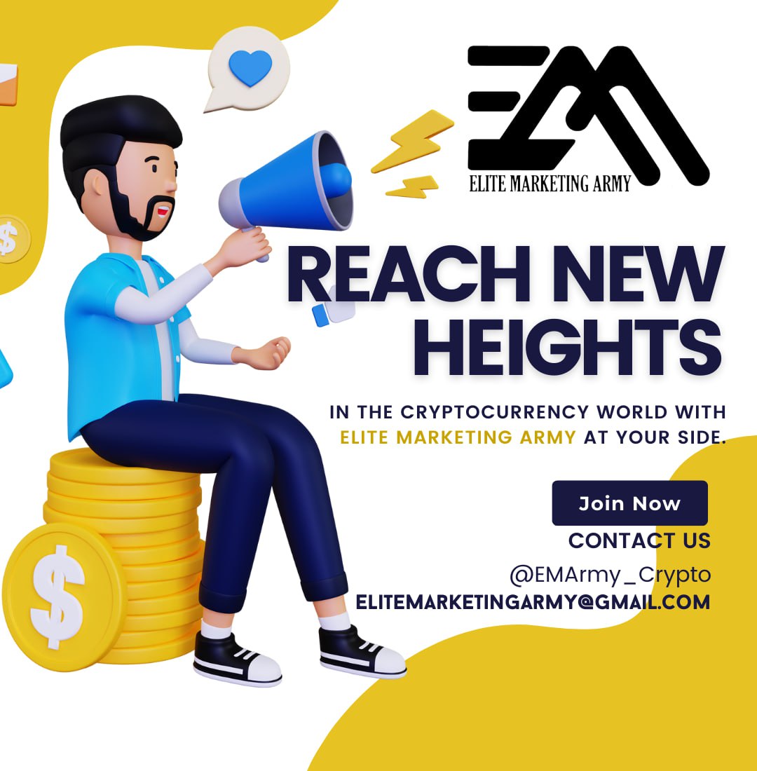 Blockchain_bos's tweet photo. Don't let your crypto project go unnoticed. Let Elite Marketing Army showcase its potential to the world

#EMArmy

Twitter: @EMARMY_CRYPTO 
💥🌠💫👆👆👆👆💫✨💫

#Etherum #CryptoPromotion #CryptoMarketing #MarketingExperts https://t.co/GTMG5Gv0kn