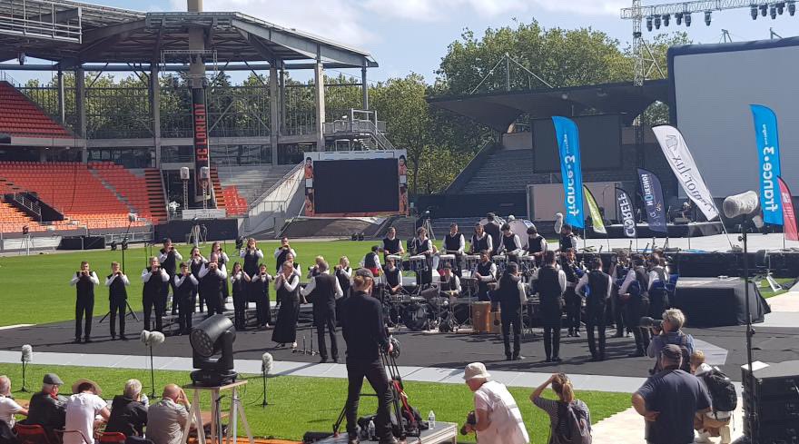 BagadKonkKerne's tweet photo. Le Bagad Bro Konk Kerne se classe 11ème du concours de Lorient et du Championnat des bagadoù 2023 ✨
#sonerion #bagadoù #interceltique23 https://t.co/ohz2WaghnP