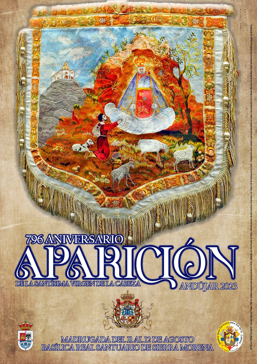 APARICIÓN 2023 - TODA LA INFORMACIÓN SOBRE LA CELEBRACIÓN EN LA BASÍLICA Y REAL SANTUARIO

Pincha en el siguiente enlace para conocer toda la información: abrilromero.com/info-aparicion

#AbrilRomero
#ApariciónMorenita2023
#ApariciónAndújar2023
#VirgendelaCabeza