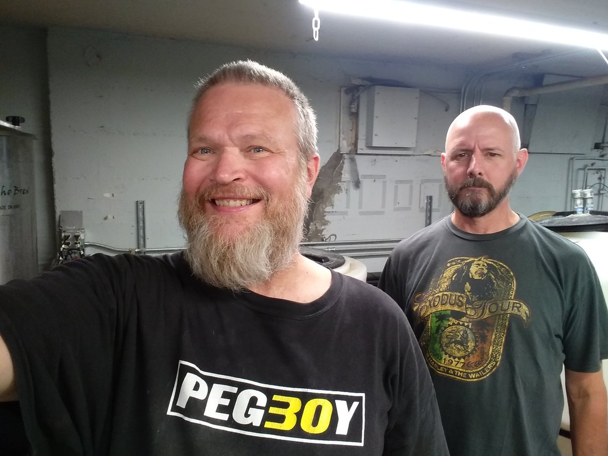 On this special #brewdaysaturday Dan and Jim are brewing Pegboy Pils and Robert is back behind the bar starting at 3: come on by! #SaturdayVibes