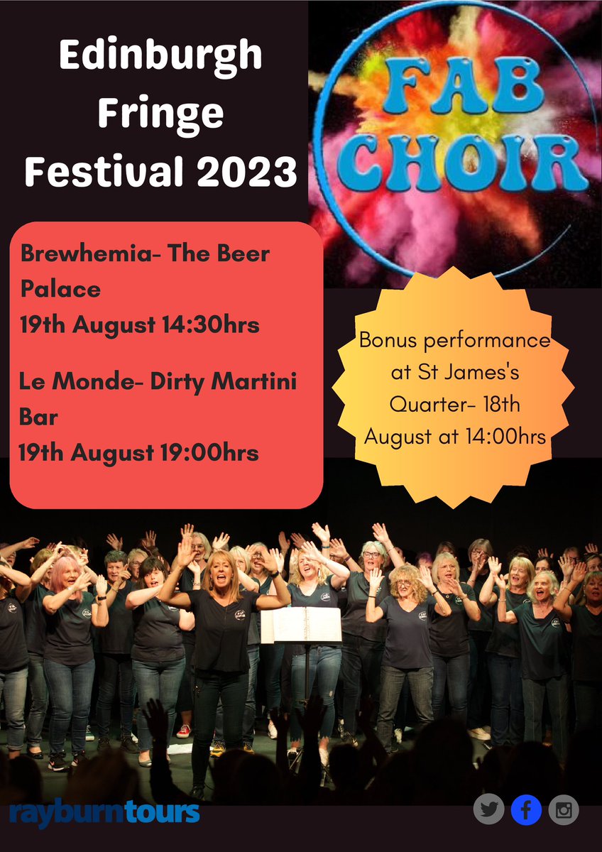 FabChoir's tweet photo. Come sing with us and share a beer or a dirty martini. Can’t wait 🍸🍻 https://t.co/SqYwyua9QZ