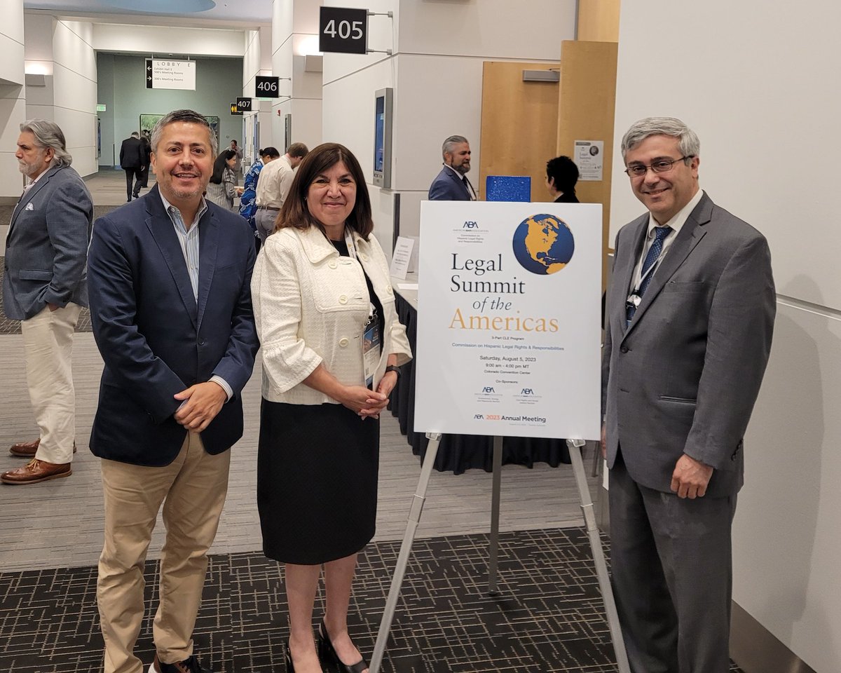 My privilege as Chair of the <a href="/Hispanic_Legal/">ABA Hispanic Legal</a> to introduce the keynote speaker at the Summit of the Americas,  one of my heroes in the legal profession, Thomas A. Saenz of <a href="/MALDEF/">MALDEF</a>!  He is a prominent and important voice in this country.  #ABAAnnual