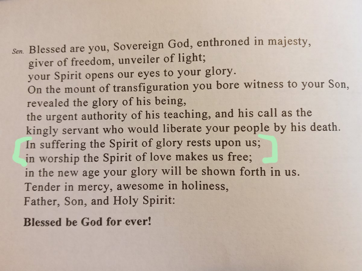 SrJessica_OSB's tweet photo. Our opening prayer from Vespers this evening; the two lines highlighted took my breath away, especially the 2nd. Made free by love in worship. #transfiguration https://t.co/3ZnYIOKqT6