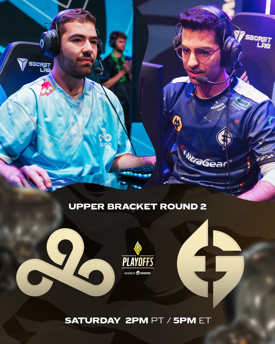 LCSOfficial's tweet photo. Almost time to fight for a spot at the 2023 #LCS Championship weekend delivered by @Grubhub and #Worlds2023 qualification!

📺 https://t.co/6v1DScXpkS https://t.co/QuZnXb5CoL