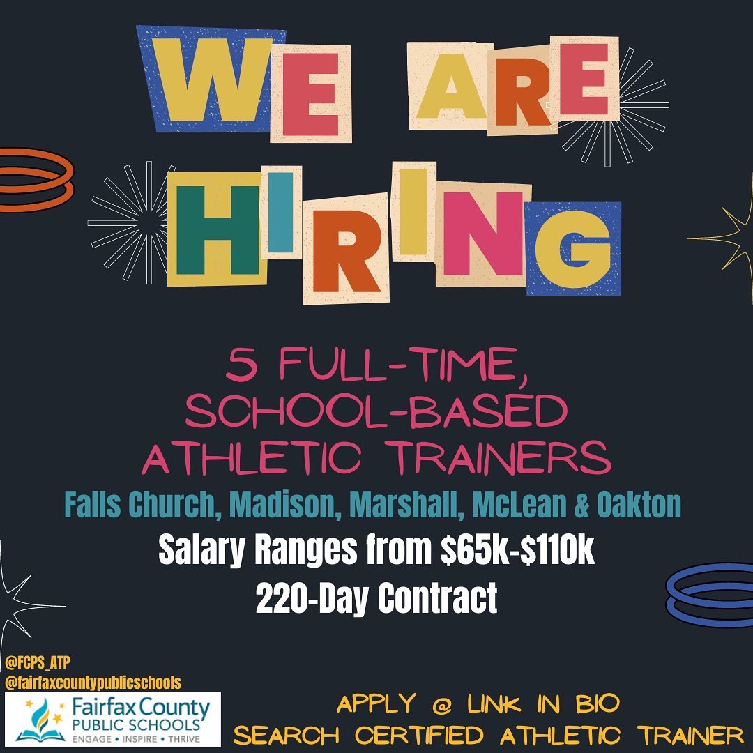 FCPS Athletic Training Program tweet media