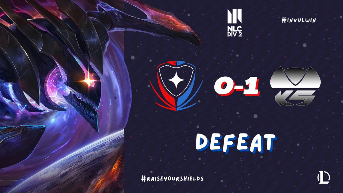 InvulEsports's tweet photo. No double dub vs @karolinerna, ggwp and gl in playoffs! 🤝
Tomorrow we close out the regular season with back to back BO1s against our OG Swedish brothers @LightsideSWE 🇸🇪 🇸🇪 🇸🇪
#NLCDiv2 #RaiseYourShields🛡️ https://t.co/ustqpjclQu