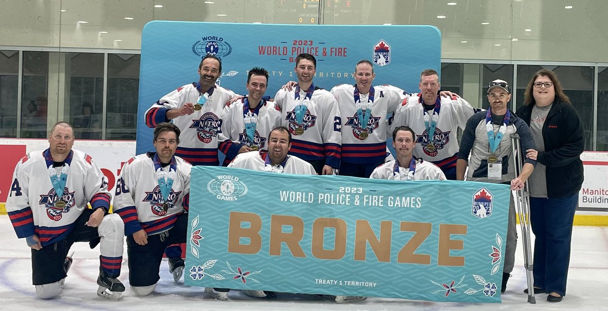 Colleen Mayer (@colleen_mayer) on Twitter photo It was an honour to present the Vancouver Nitro with their bronze medals at the <a href="/WPFG2023/">World Police & Fire Games Winnipeg 2023</a> hockey game this afternoon. Congratulations to all! 🏒🥅🥉 It was an honour to present the Vancouver Nitro with their bronze medals at the <a href="/WPFG2023/">World Police & Fire Games Winnipeg 2023</a> hockey game this afternoon. Congratulations to all! 🏒🥅🥉