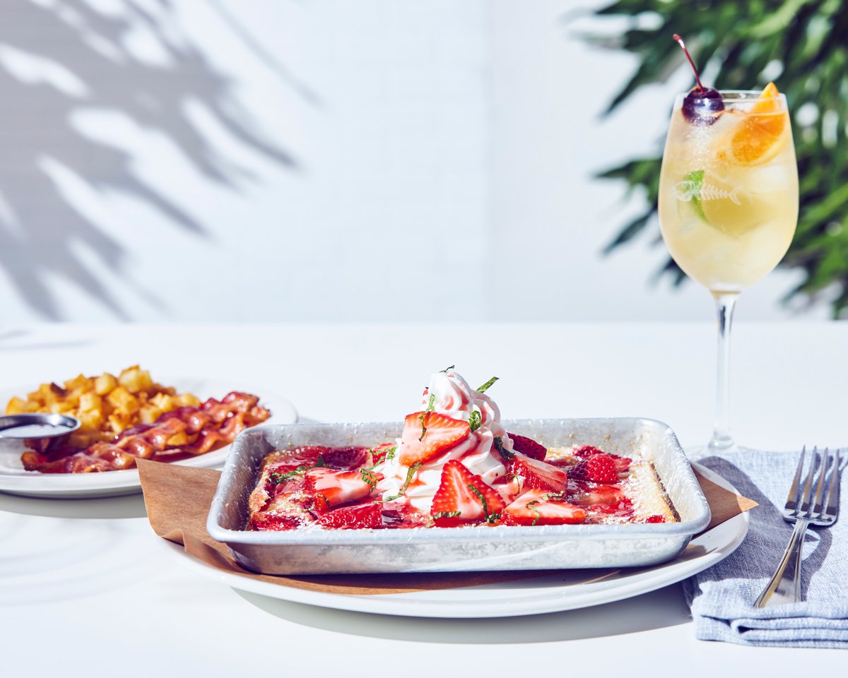 Join us for Sunday Brunch and enjoy our NEW Strawberry Upside Down "Pan" Cake. 🍓🍰

Strawberry sheet pancake baked golden brown and topped with fresh strawberries, whipped cream and powdered sugar served with maple syrup.

RSVP at bonefishgrill.com/reservations

#SundayBrunch #Pancake