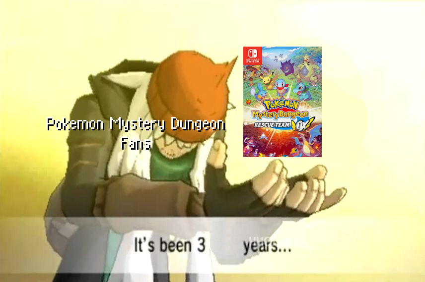 ExplGuild's tweet photo. Pokemon Mystery Dungeon fans be taking the copium https://t.co/TiTg8WZyyf