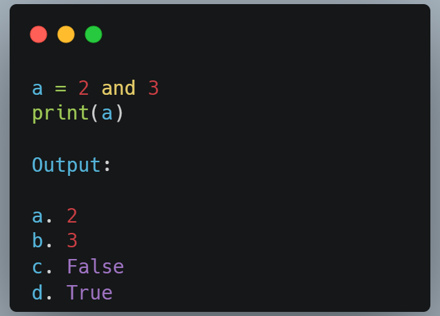 Python Question;

Let's take it easy this Saturday.🤓

What is the output of this code, and why?🤔🤔