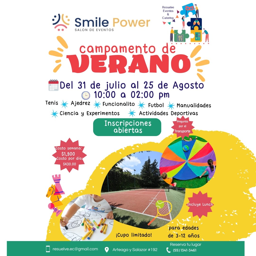 paopo's tweet photo. #CursoDeVerano
10%de descuento si llevas a 1 invitado.
#SmilePower #ResuelveEC
https://t.co/vOCmwBBUAt https://t.co/wTxF5KmhQQ