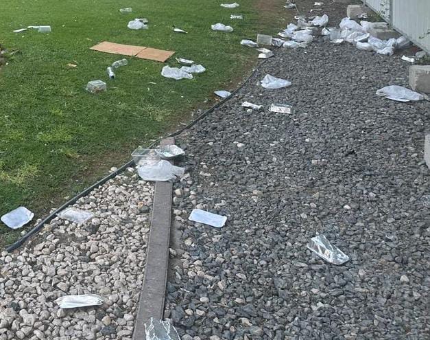 SaveOurETPark's tweet photo. Asking people and authorities to kindly work together on tidying the area around our park. Litter is unsightly &amp; dangerous. https://t.co/a7cbUWiuJQ