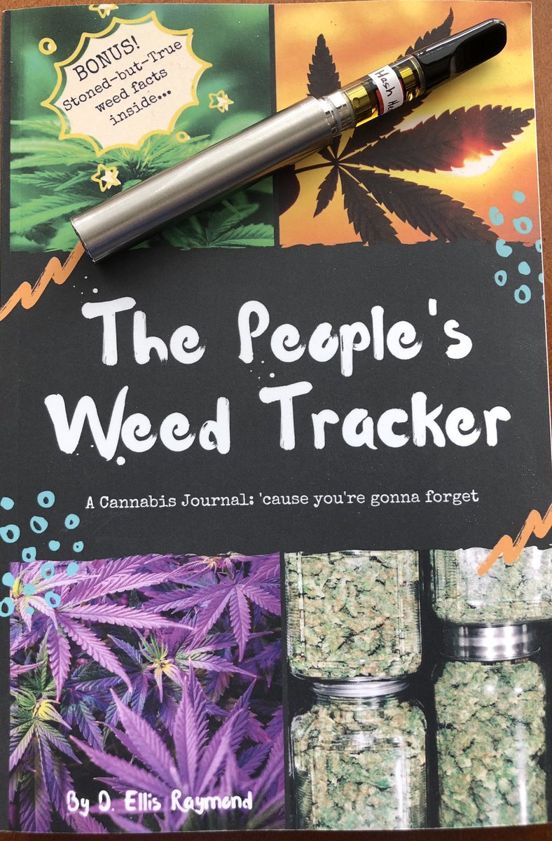 LadyProverbs1's tweet photo. Weed hack: put a tiny label on your vape cartridge so when you switch back and forth you can remember what you’re smoking so you can track in The People’s Weed Tracker. Go to Amazon, Books to get yours. https://t.co/HqMY40WOhW