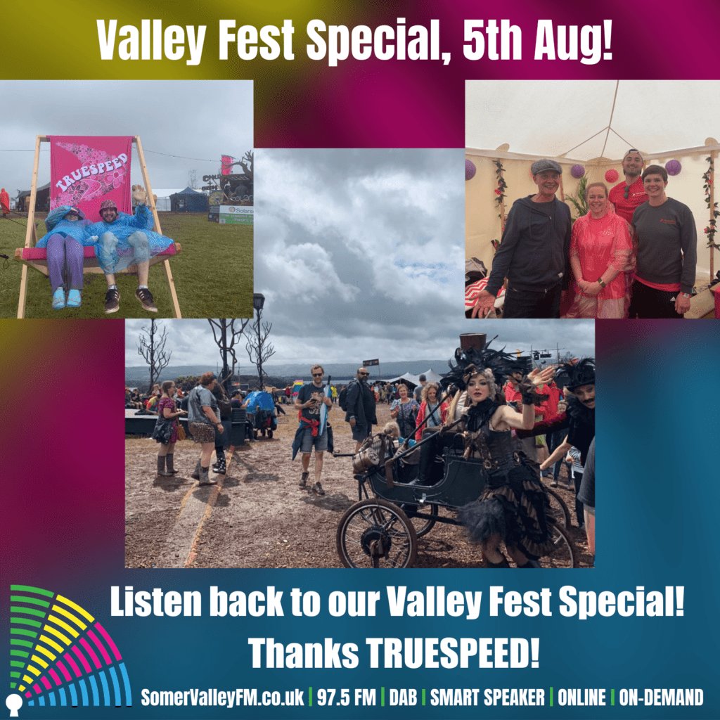 SomerValleyFM's tweet photo. Had a great time at Valley Fest today with @theTRUESPEED 
Something quite special about being wet, muddy, listening to great music and enjoying great food. 
https://t.co/zeoX8xB0Ti https://t.co/IZXyHw8Op9