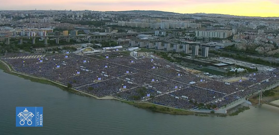 Más de un millón de jóvenes con el Papa en Lisboa