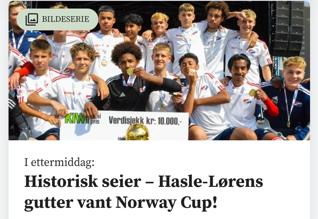 Bare å grattulere, by'n er stolt av sånne karer!!