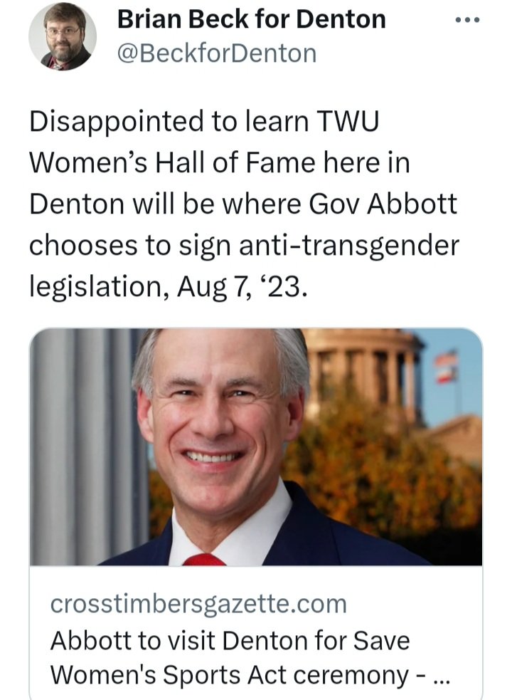 DentonCountyDSA's tweet photo. Protest against Greg Abbott at TWU in Denton on Monday August 7th at 1:15pm. Bring signs, shade and water https://t.co/aBzR225ktc