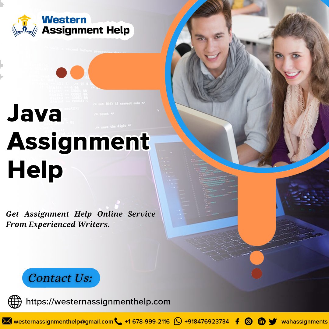 WahAssignments's tweet image. Website URL : westernassignmenthelp.com/wah-assignment…
Java Assignment Help
High Quality Assignment Help in in UK, US, UAE, Eire and AU
-2000+ Students Support
-Global Assignment Helper
-5+ Years Of Experience in Academic Writing
#westernassignmenthelp #JavaAssignmentHelp