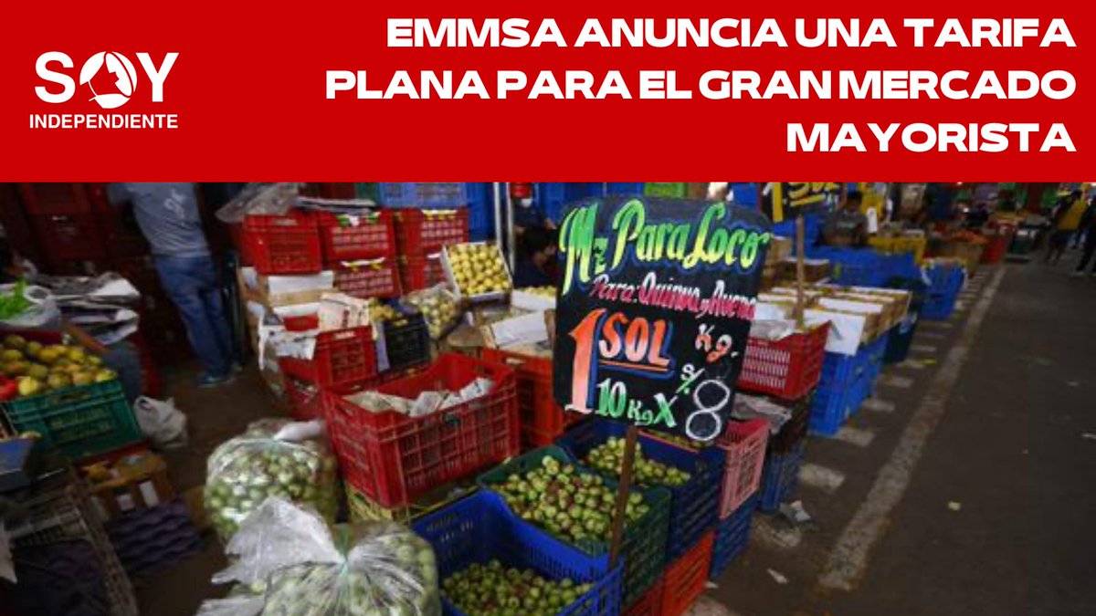 IndependientSoy's tweet photo. 🇵🇪La Empresa Municipal de Mercados (#EMMSA) decidió #eliminar el cobro de los siete soles por toneladas y ahora solo cobrará una tarifa de 10 soles por la salida de camiones desabastecedores del #GranMercadoMayorista de Santa Anita. 👉🏻 https://t.co/06hVC03ea6 https://t.co/t2oZphi0fx