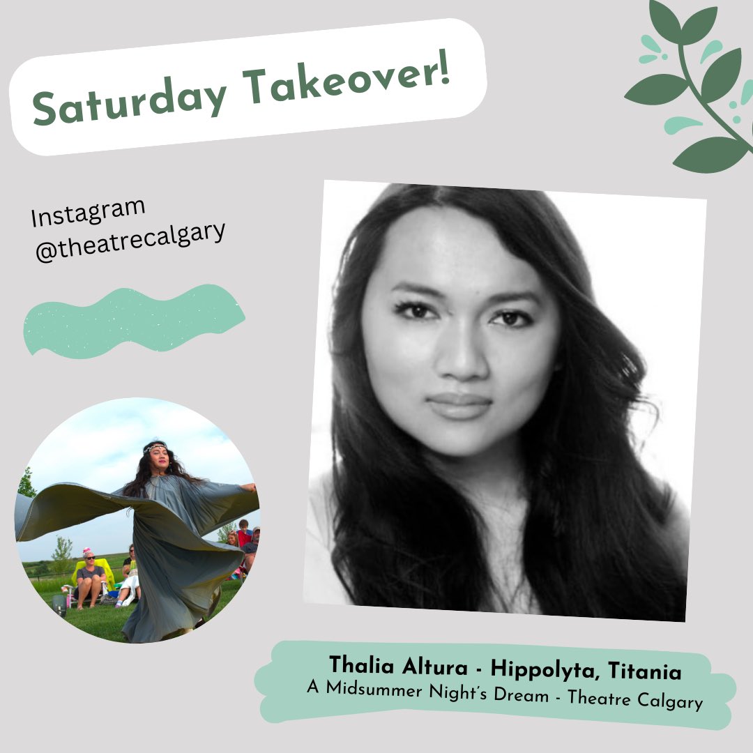 Midsummer Night’s Dream actress Thalia Altura is taking over our Instagram stories today! Follow along on a 2 show day of <a href="/ShakesBow/">ShakespeareByTheBow</a> 🎭

#yycarts #emergingartist #yycactor