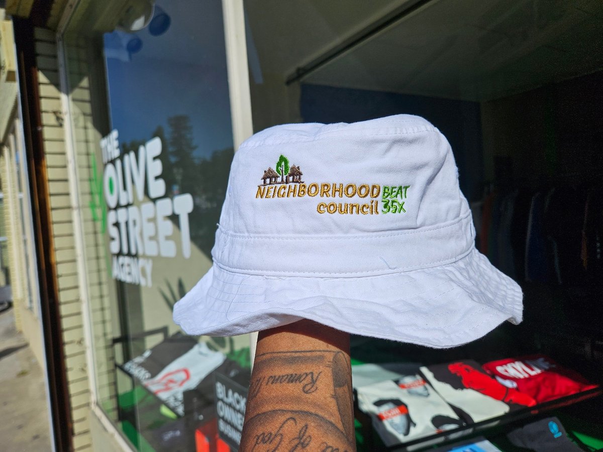 olivestagency's tweet photo. Neighborhood Business. 🏡🏠🏘

Keeping it in the community! Bucket Hats for NCPC Beat 35x on the wayyyyy!

#Oakland #NCPC #NCPC35X #buckethat #buckethats #embroidery https://t.co/Gp0iUge216