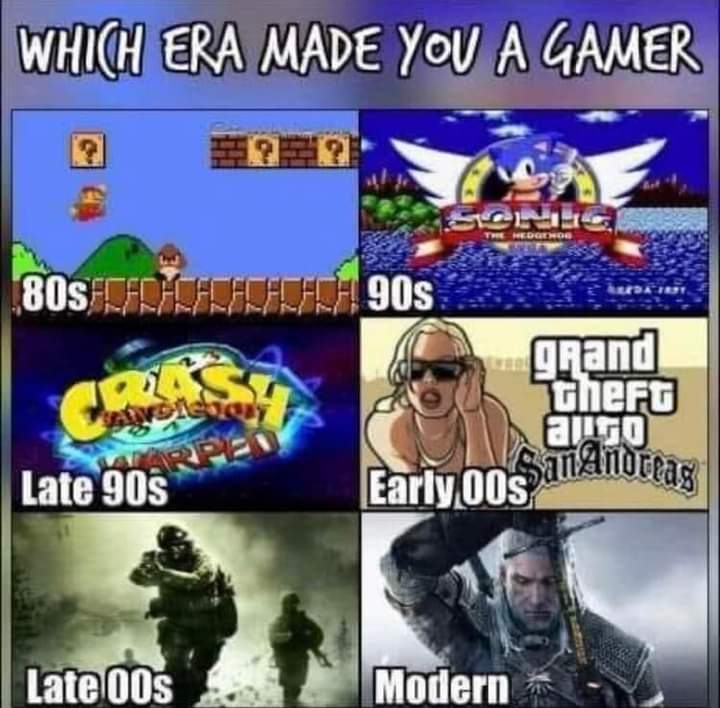 Which era made you game? #gamingcommunity
