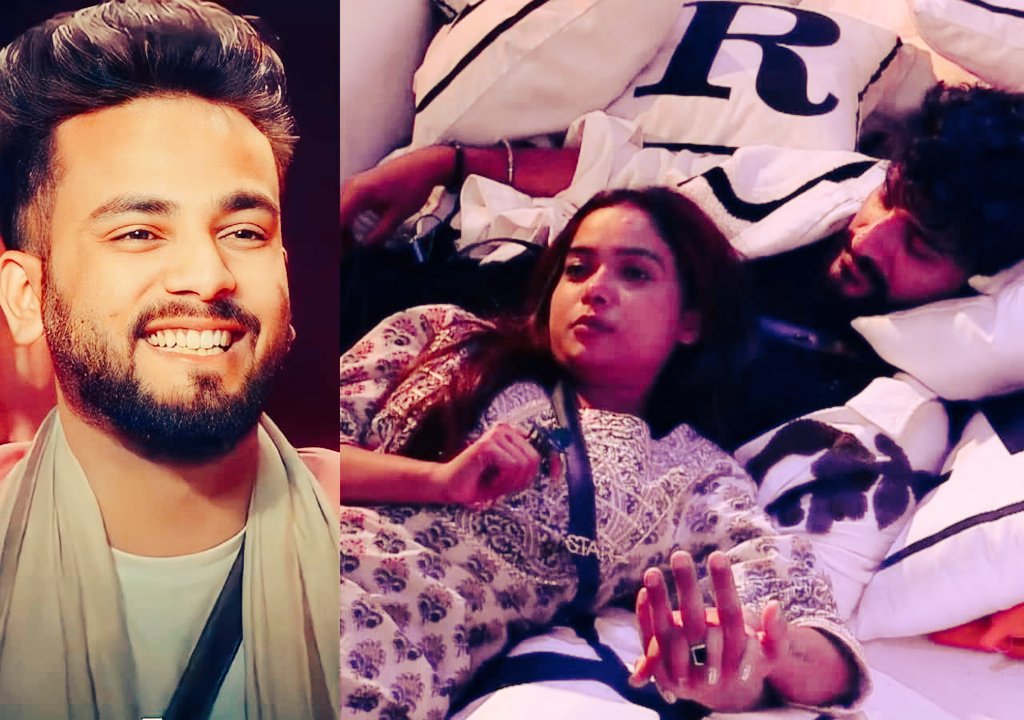 Sasmitalk's tweet photo. 😡Now Pooja is the BiggBoss in BBOTT bcoz whatever she said inside House,the same issues only discussed by the Host in Weekend ka Vaar &amp; Even she disobeyed BiggBoss's order but still Host said Puja is always right,I think she became God bcoz from Bollywood🎯#Elabhisha @JioCinema https://t.co/o9be2nwLAI