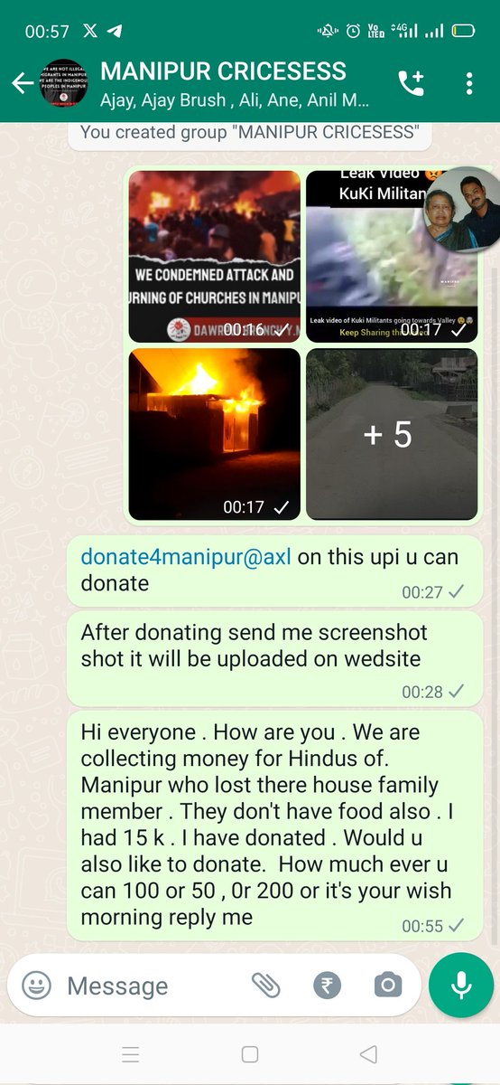 SunilSanatan's tweet photo. #ManipurViolence  please help as much as u can https://t.co/ARmubJndlq