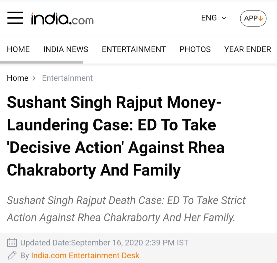 RIDDHI56987171's tweet photo. GoldDigger In SSRLife

Rhea #ED office ko 7 August 2020 ko present huyi thi or @dir_ed ne nearly 40days baad 16 Sept 2020 ko Rhea &amp; fam. k virudhh decisive action lene ko kaha,yani 40din ki janch me b Rhea k 7august wale bayan Sahi nhi nikle,,to fir action lene me #delaytactic Q? https://t.co/i3KZjxGqFm