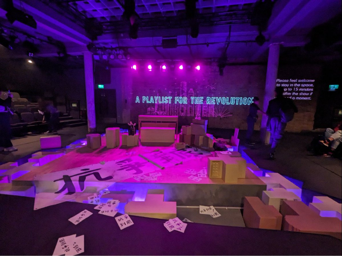DeltaTeaNought's tweet photo. "Why do want an English girl? That's like a mail order bride in reverse!" - Mr Chu

 #APlaylistForTheRevolution @bushtheatre https://t.co/rXpCVaoues
